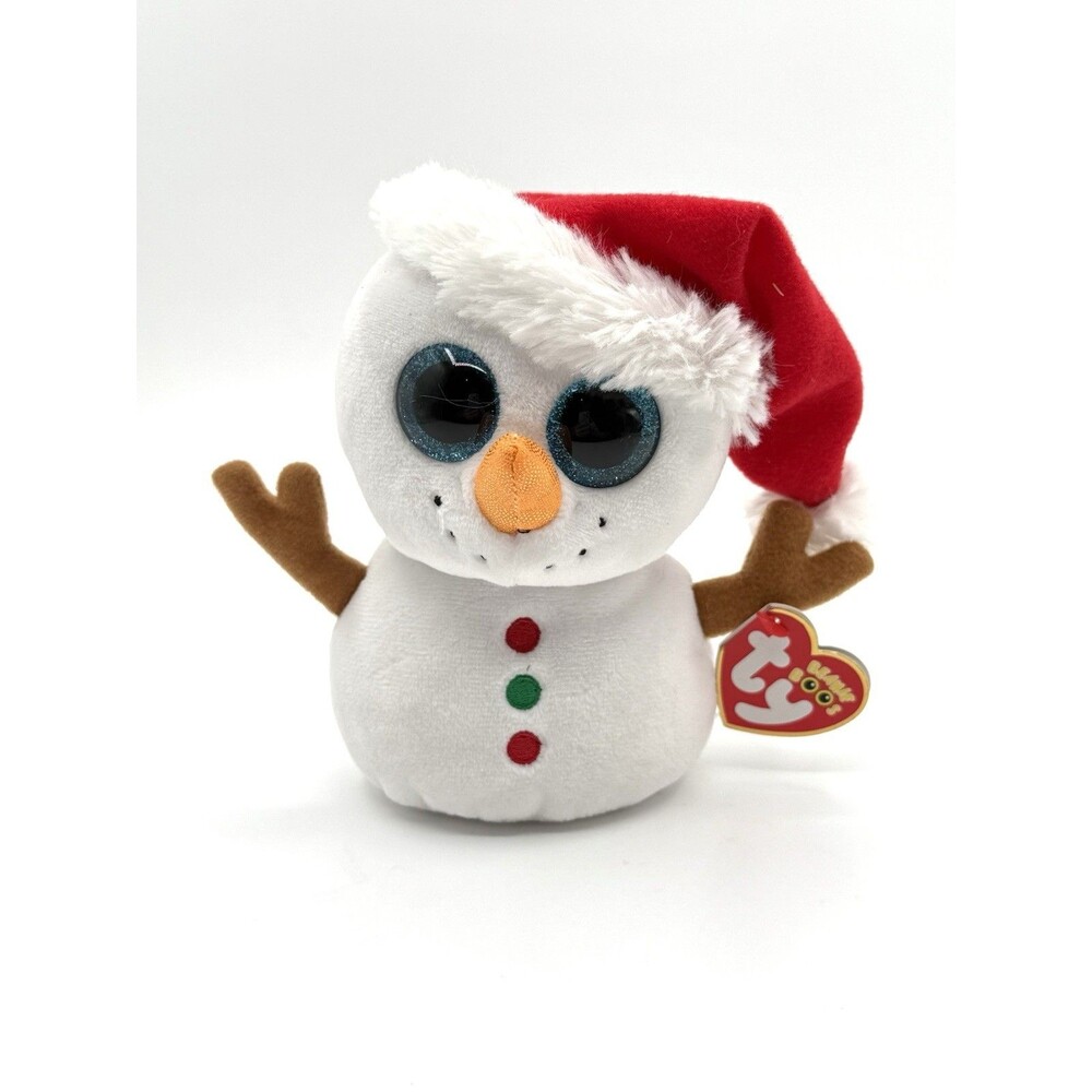 Ty Beanie Boos 2016 SCOOP the‎ Snowman 6" MWMTs Plush Stuffed Animal Toy